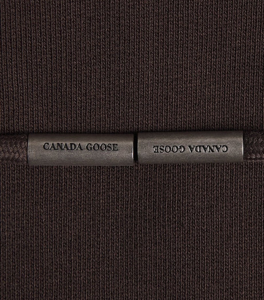 CANADA GOOSE - Organic Cotton Tonal Rove Hoodie Terra Marron - Lothaire