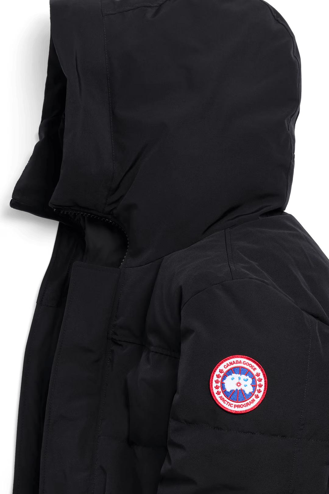 CANADA GOOSE - Parka MacMillan Noir BADGE ORIGINAL ROUGE - Lothaire