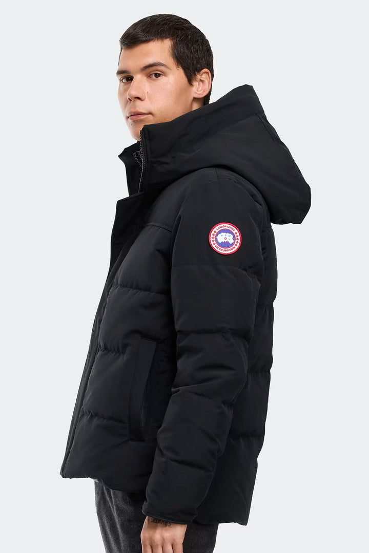CANADA GOOSE - Parka MacMillan Noir BADGE ORIGINAL ROUGE - Lothaire