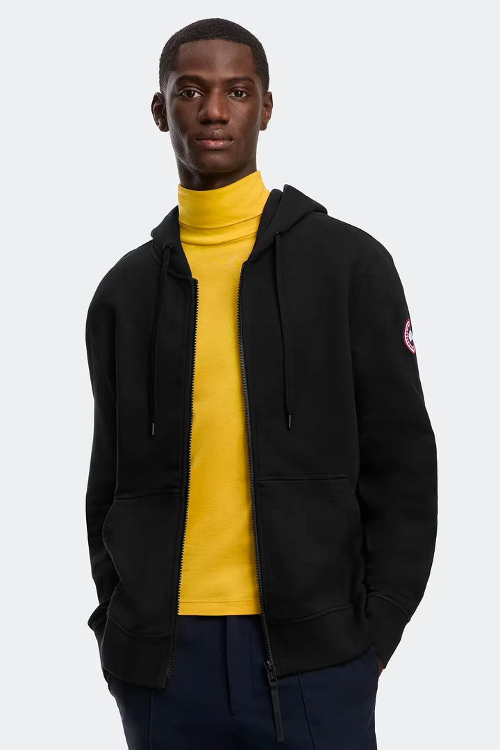 CANADA GOOSE - Sweat à capuche Huron à fermeture éclair intégrale Noir - Lothaire
