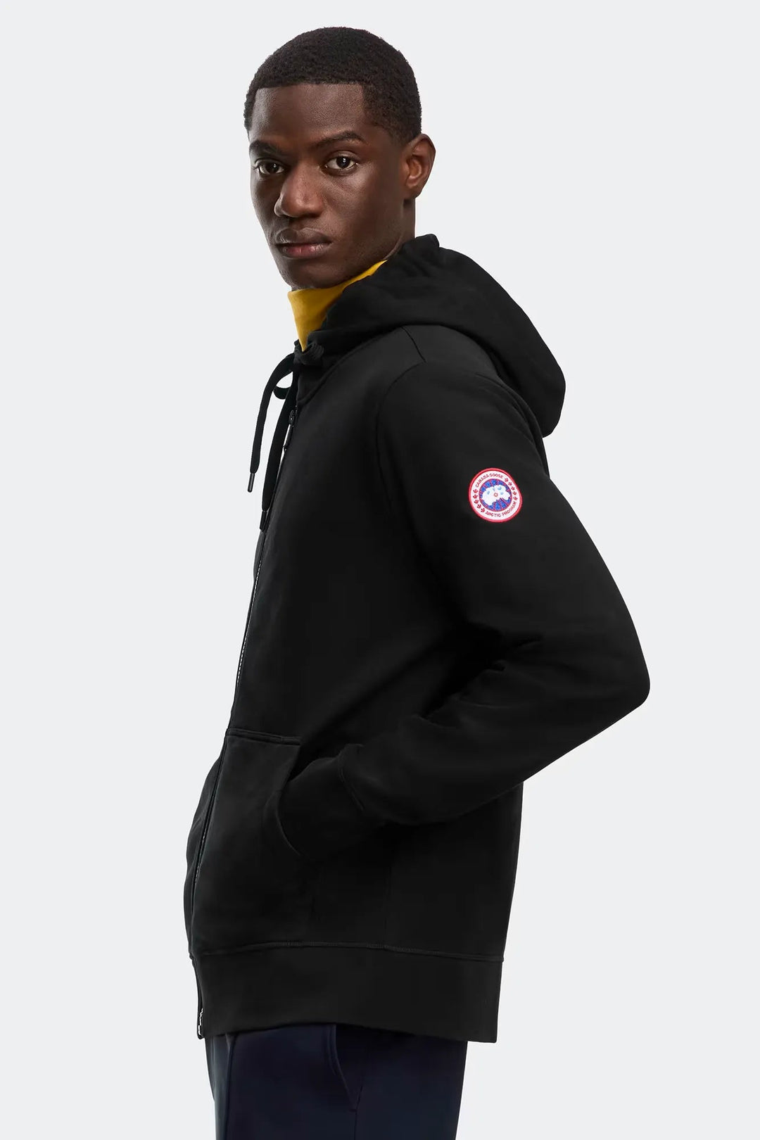 CANADA GOOSE - Sweat à capuche Huron à fermeture éclair intégrale Noir - Lothaire