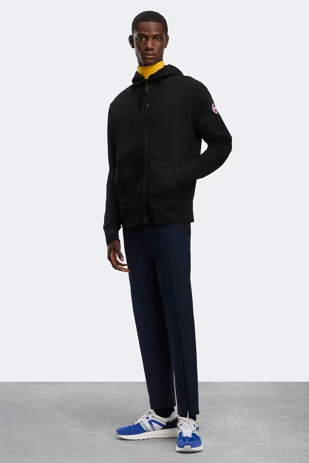 CANADA GOOSE - Sweat à capuche Huron à fermeture éclair intégrale Noir - Lothaire