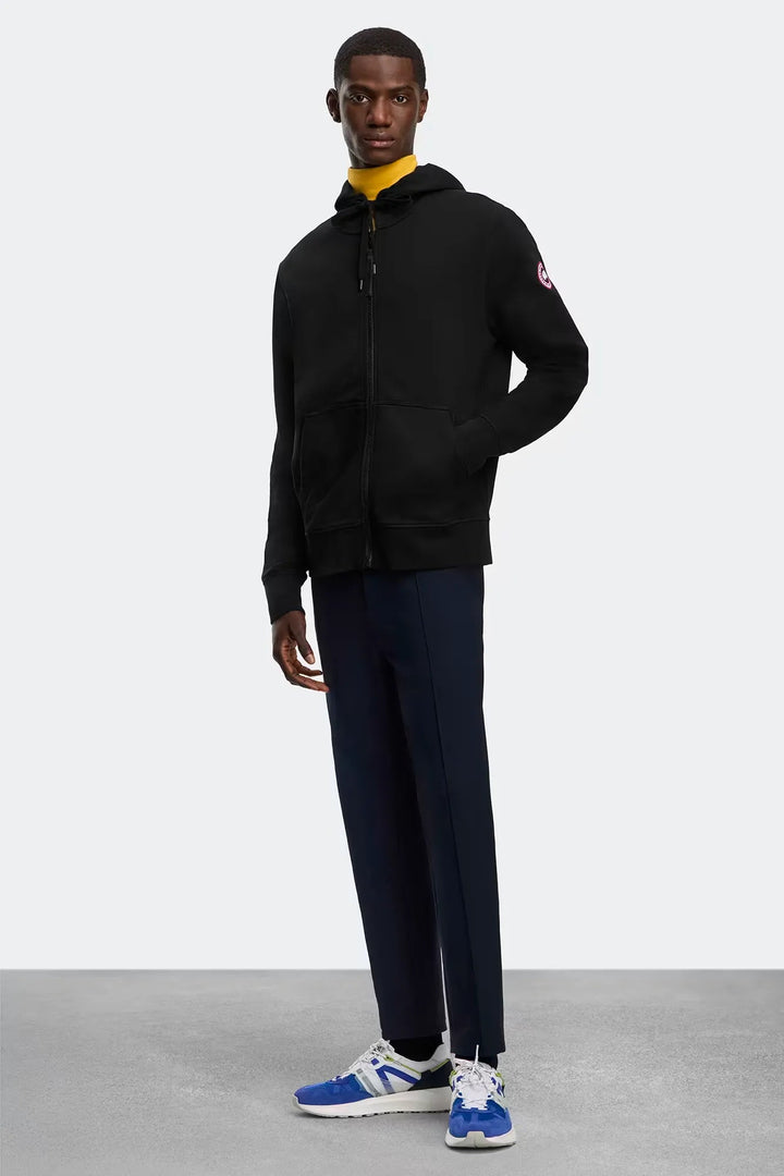 CANADA GOOSE - Sweat à capuche Huron à fermeture éclair intégrale Noir - Lothaire