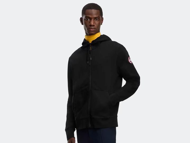 CANADA GOOSE - Sweat à capuche Huron à fermeture éclair intégrale Noir - Lothaire