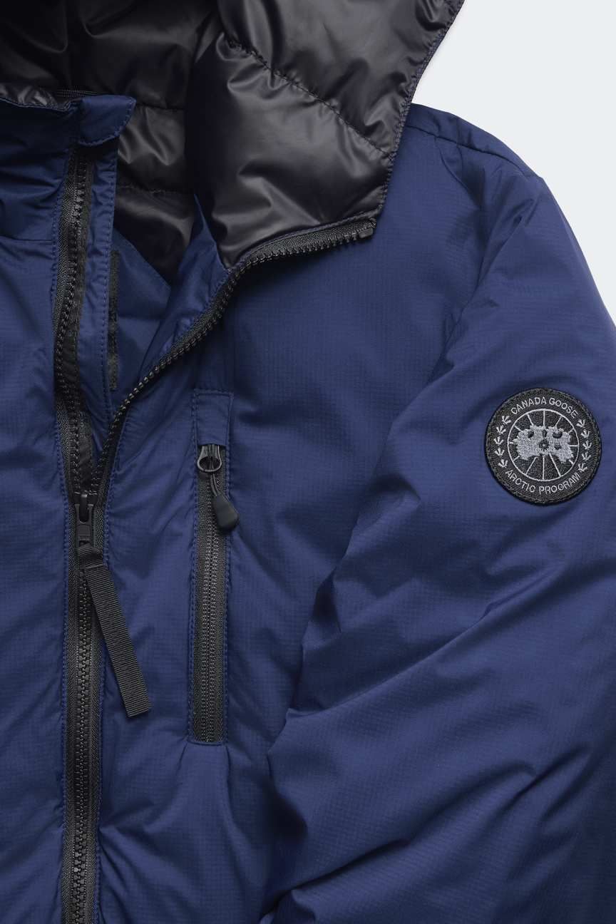 CANADA GOOSE - Veste à capuche Lodge Black Label Marine Oxford - Lothaire