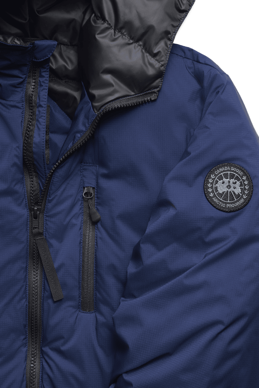 CANADA GOOSE - Veste à capuche Lodge Black Label Marine Oxford - Lothaire