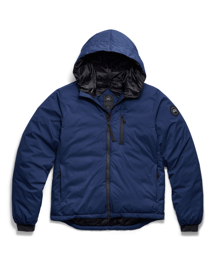 CANADA GOOSE - Veste à capuche Lodge Black Label Marine Oxford - Lothaire
