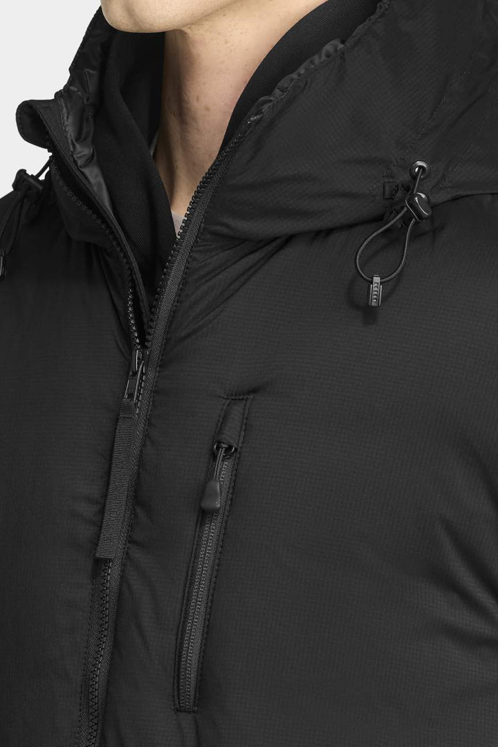 CANADA GOOSE - Veste à capuche Lodge Black Label Noir - Lothaire