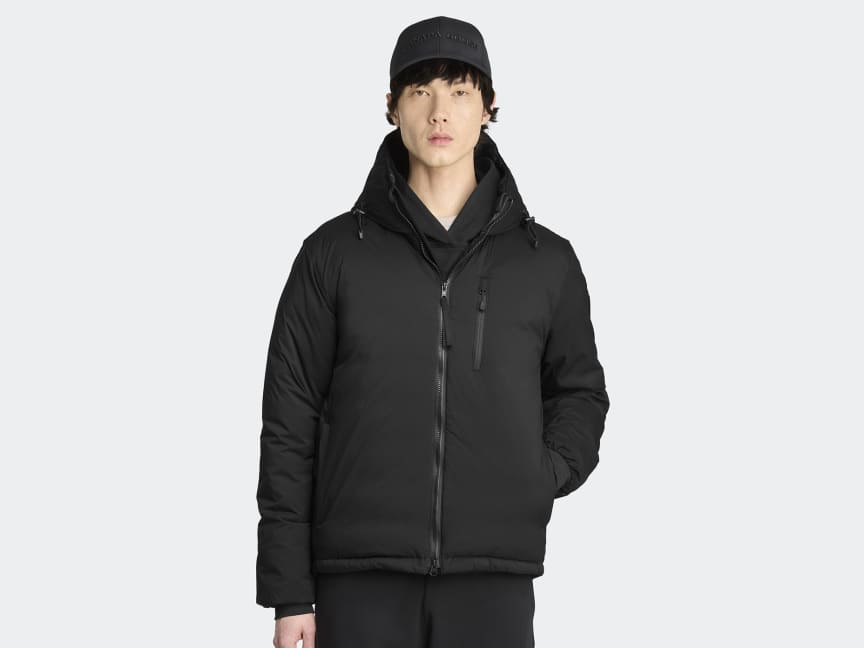 CANADA GOOSE - Veste à capuche Lodge Black Label Noir - Lothaire
