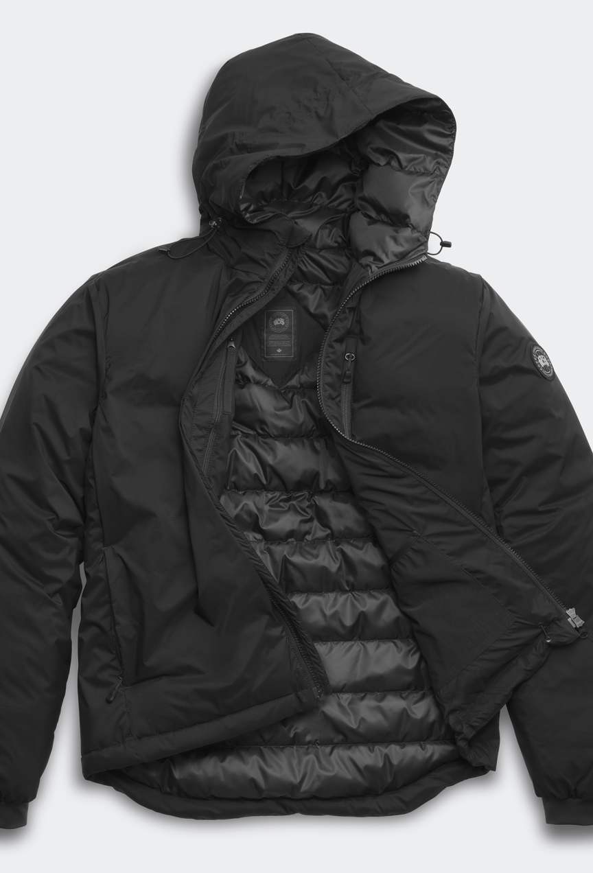CANADA GOOSE - Veste à capuche Lodge Black Label Noir - Lothaire