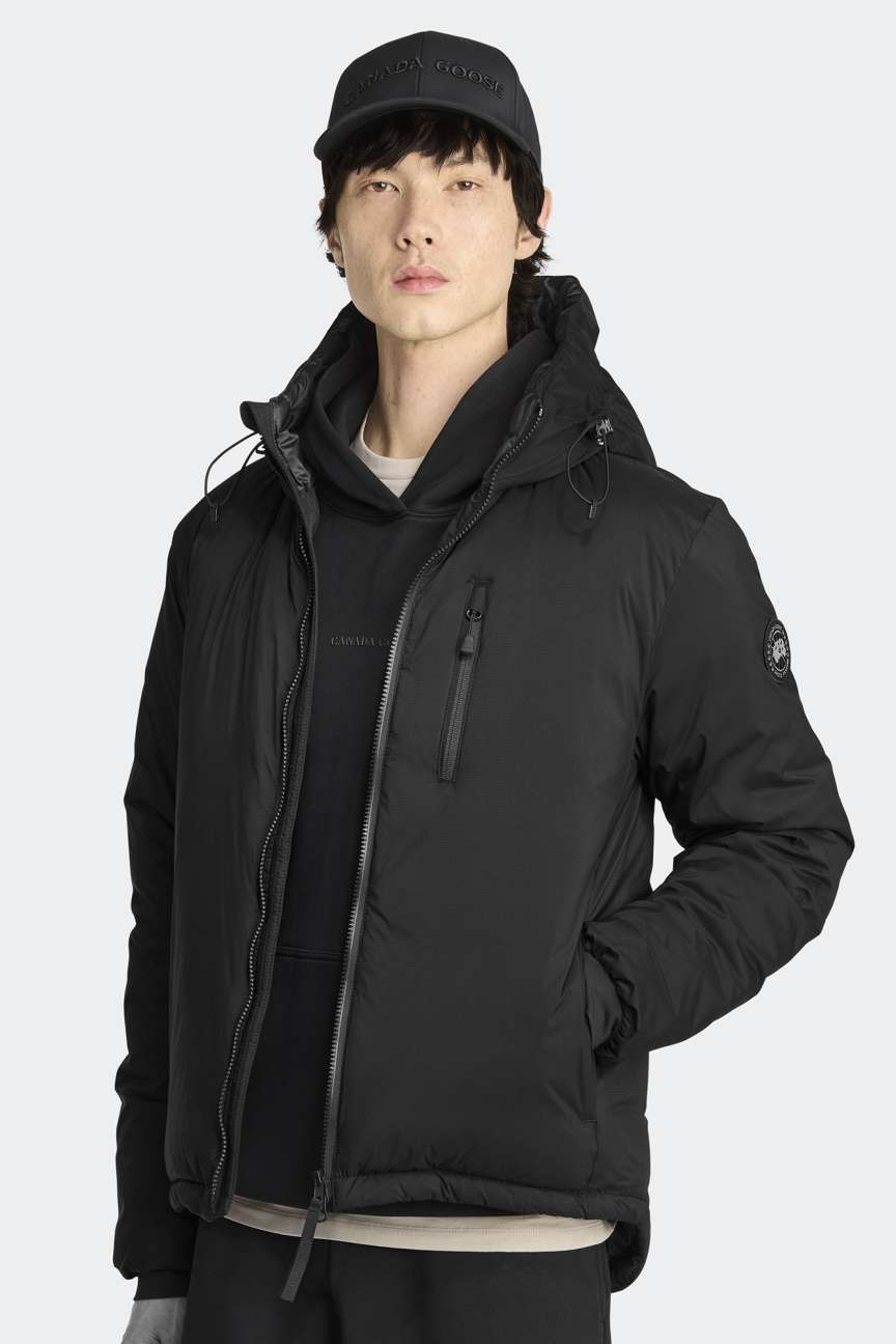CANADA GOOSE - Veste à capuche Lodge Black Label Noir - Lothaire