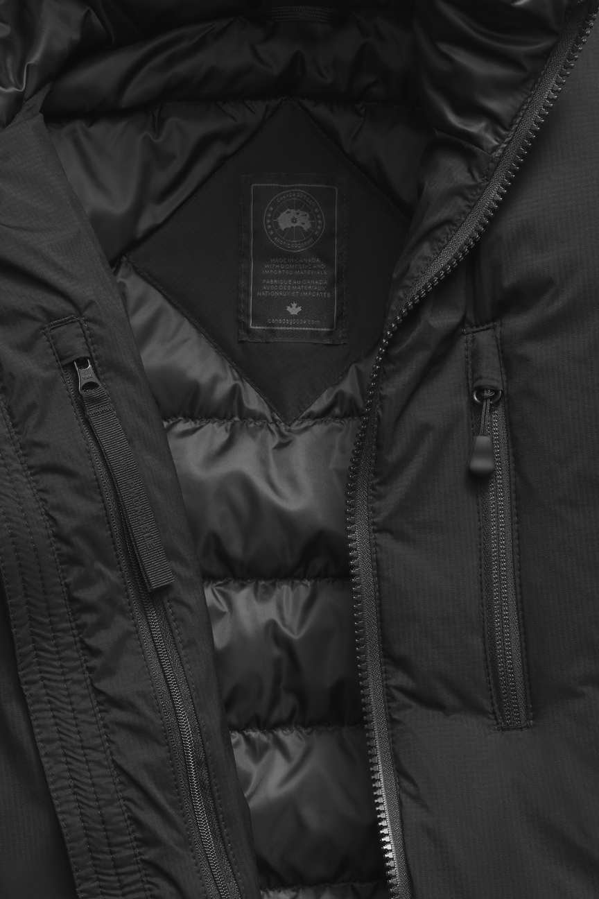 CANADA GOOSE - Veste à capuche Lodge Black Label Noir - Lothaire