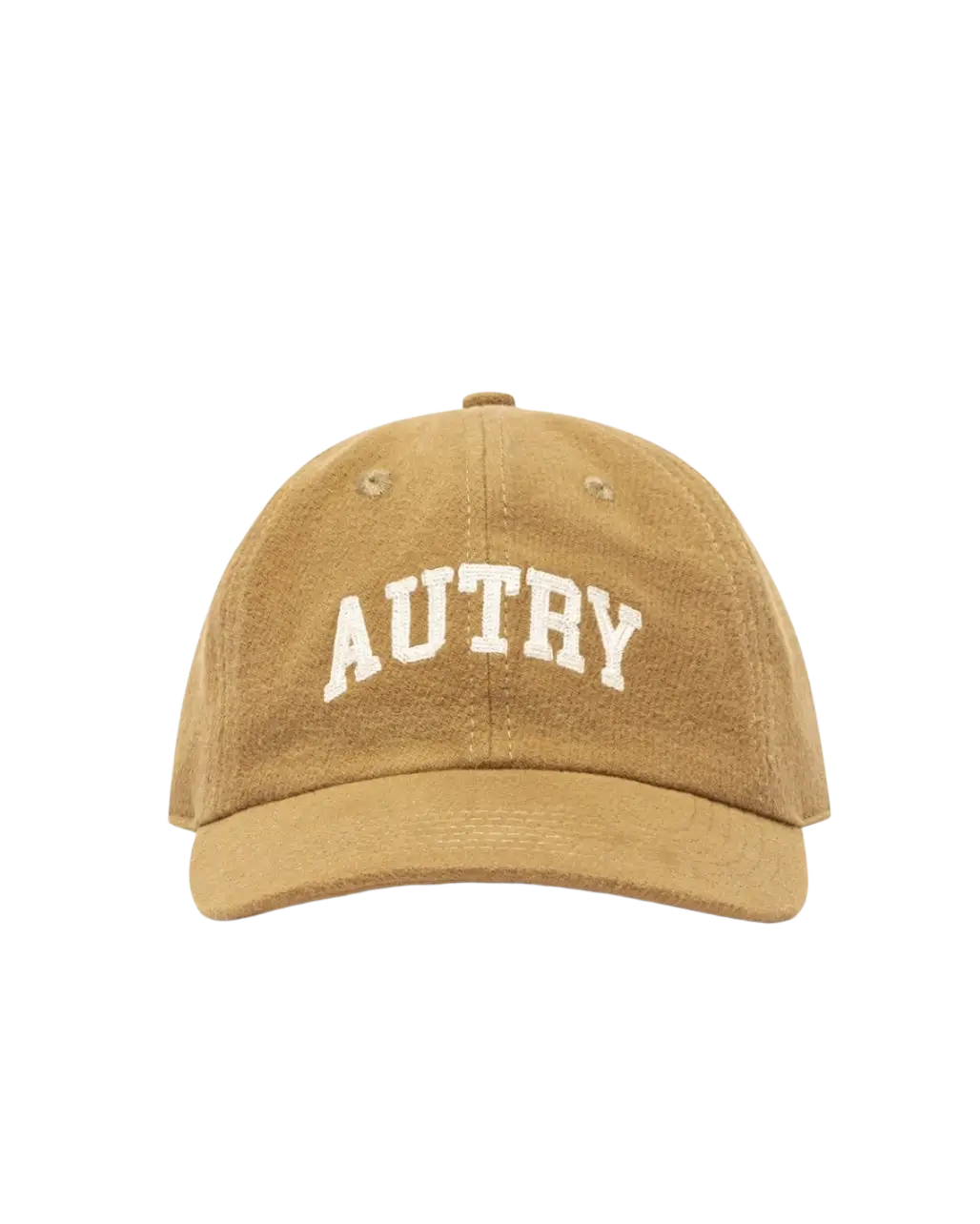 AUTRY - Casquette College Logo en coton Beige