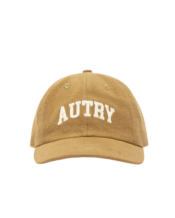 AUTRY - Casquette College Logo en coton Beige