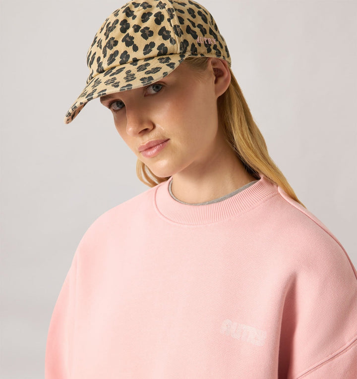 AUTRY - Casquette de baseball imprimé léopard Beige / Marron