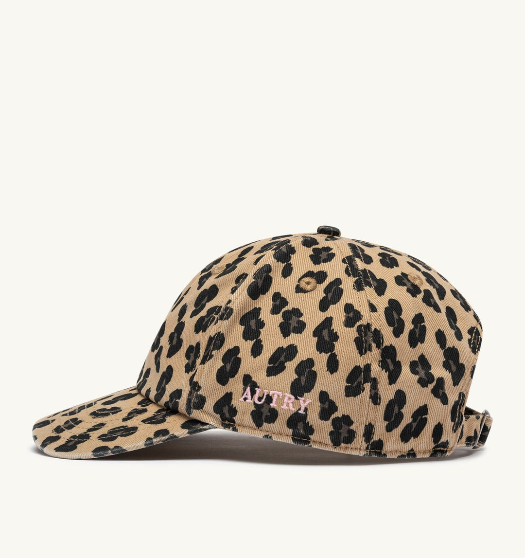 AUTRY - Casquette de baseball imprimé léopard Beige / Marron