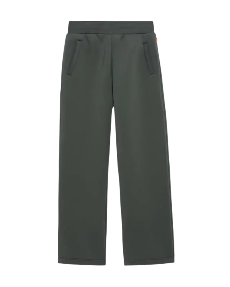 GERTRUDE - Pantalon Cardi en maille scuba coupe ample Vert