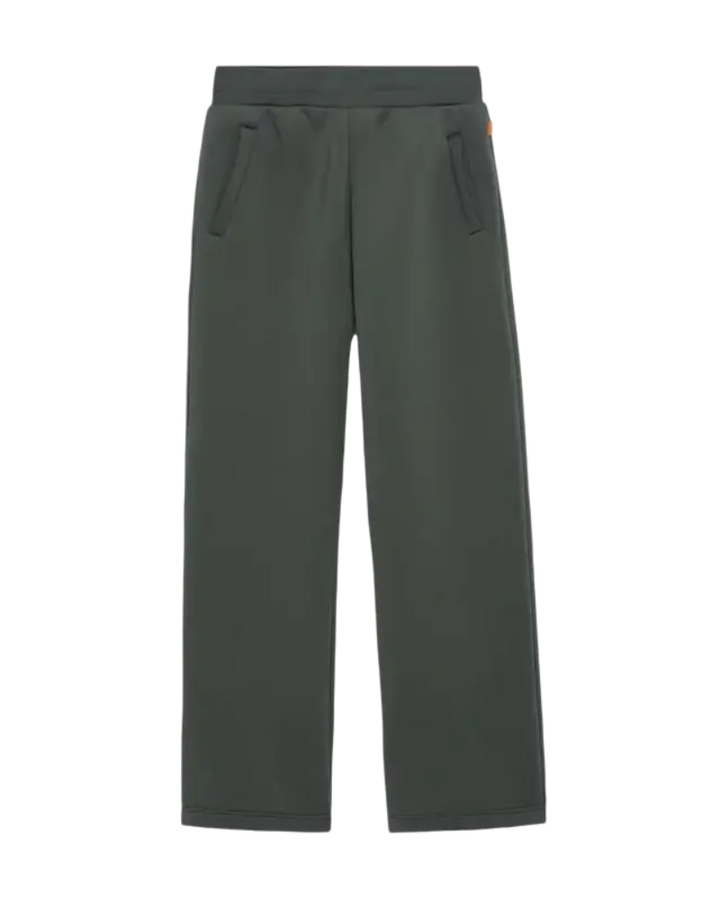 GERTRUDE - Pantalon Cardi en maille scuba coupe ample Vert
