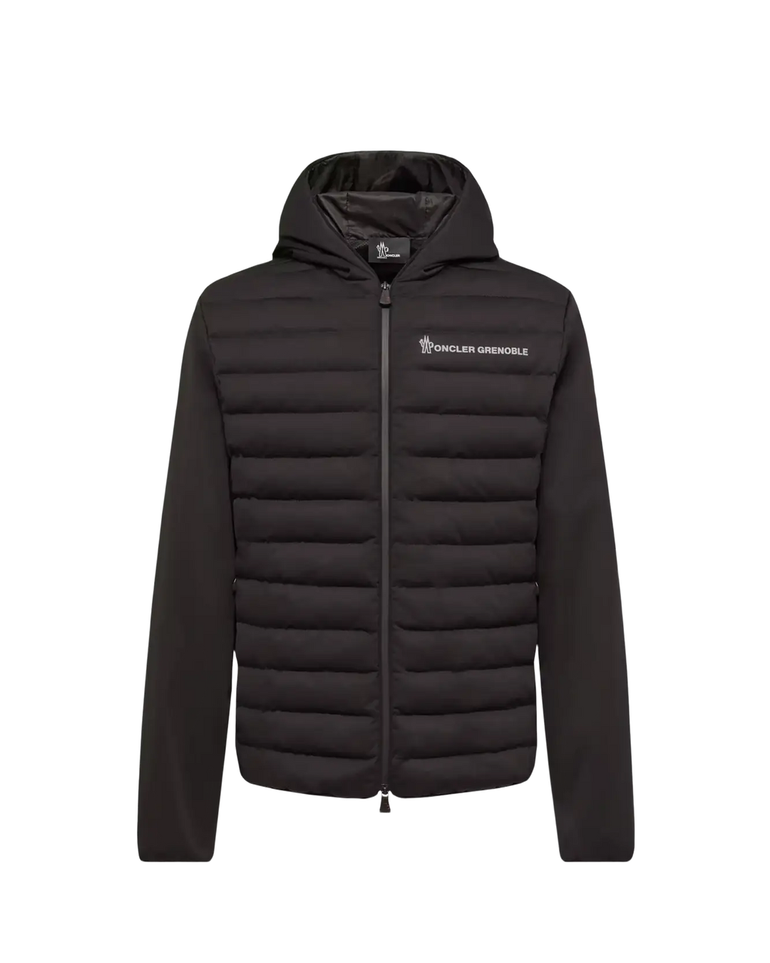MONCLER - Cardigan zippé matelassé Noir