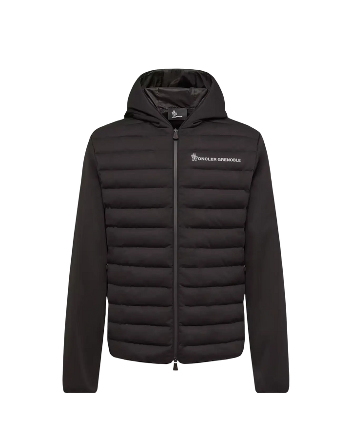 MONCLER - Cardigan zippé matelassé Noir