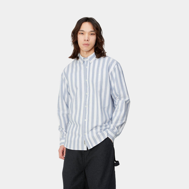 Carhartt - La chemise à rayures 'Dillion' bleu - Lothaire
