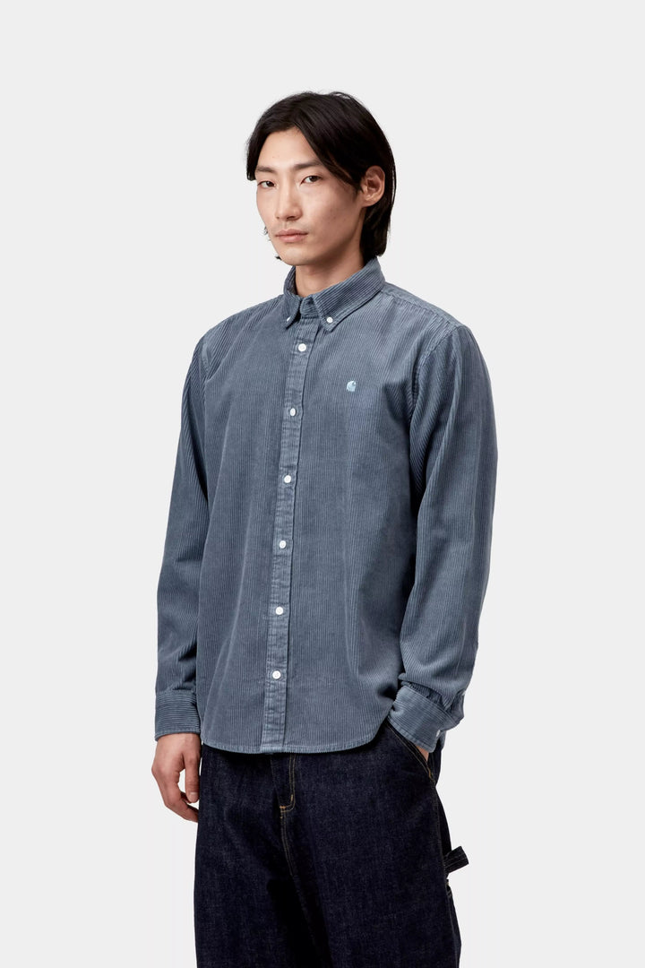 CARHARTT WIP - Chemise L/S Madison Cord Shirt Angelite - Lothaire