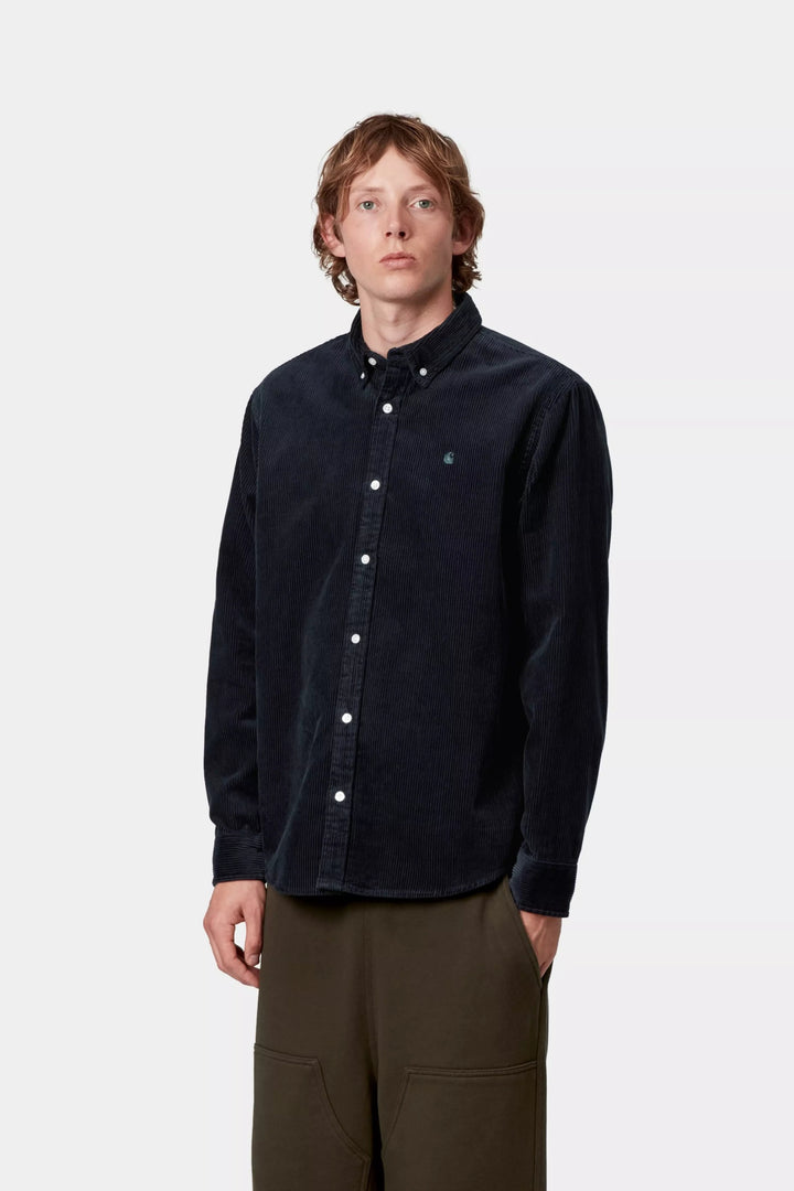 CARHARTT WIP - Chemise L/S Madison Cord Shirt Dark Navy - Lothaire