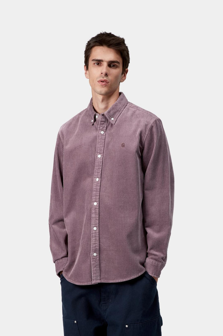 CARHARTT WIP - Chemise L/S Madison Cord Shirt Phlox - Lothaire