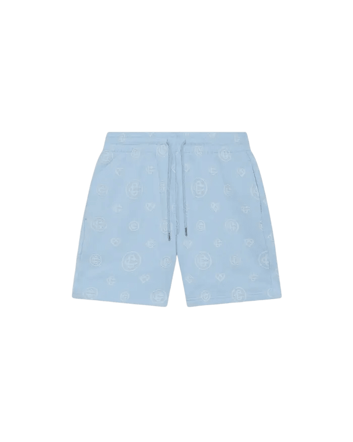 CASABLANCA - Applique Monogram Sweatshorts Bleu - Lothaire