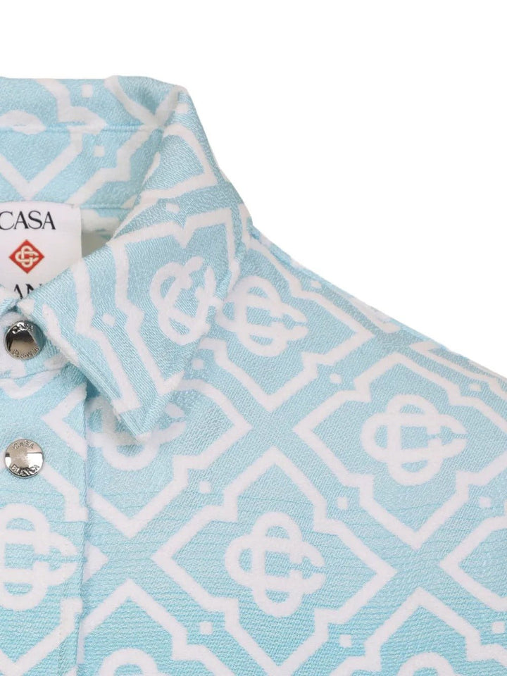 CASABLANCA - Blousons à Motif Monogrammé Dégradée Bleu - Lothaire