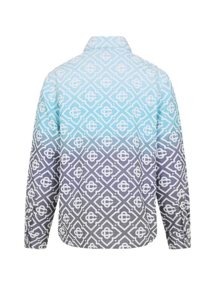 CASABLANCA - Blousons à Motif Monogrammé Dégradée Bleu - Lothaire