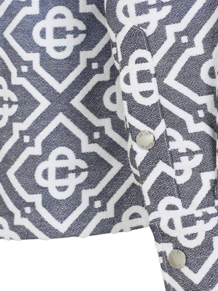CASABLANCA - Blousons à Motif Monogrammé Dégradée Bleu - Lothaire
