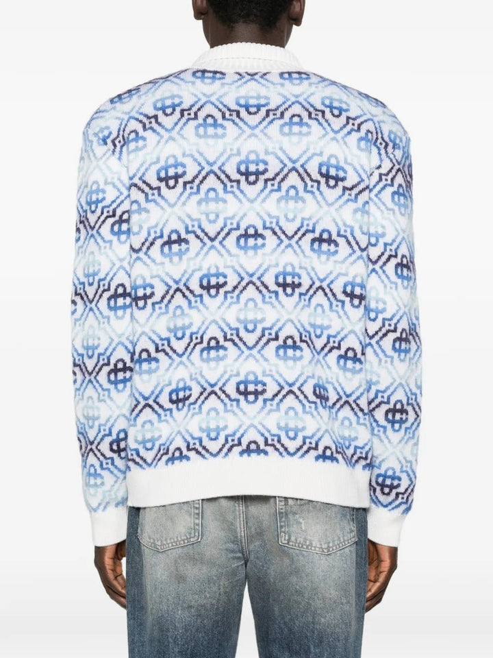 CASABLANCA - Cardigans à Fermeture Zippé Bleu Claire - Lothaire