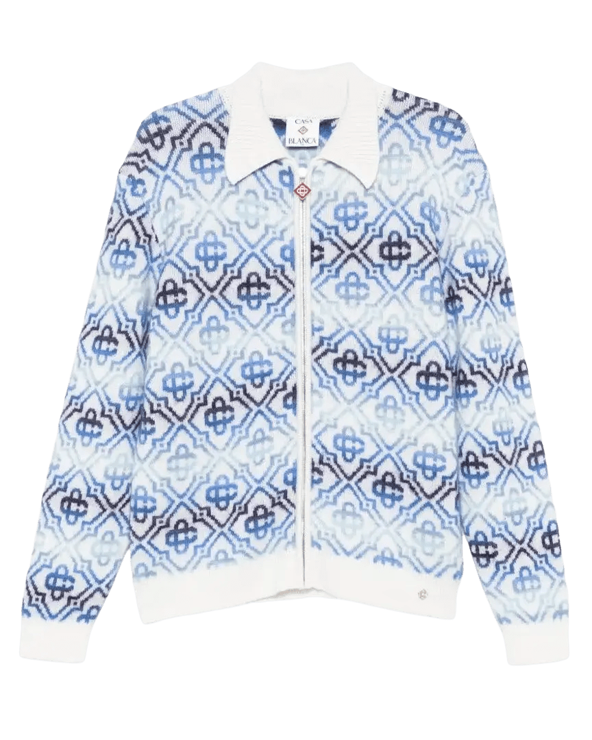 CASABLANCA - Cardigans à Fermeture Zippé Bleu Claire - Lothaire