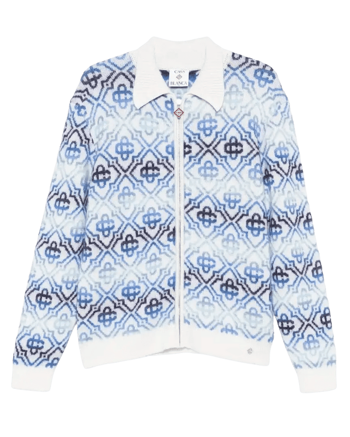 CASABLANCA - Cardigans à Fermeture Zippé Bleu Claire - Lothaire