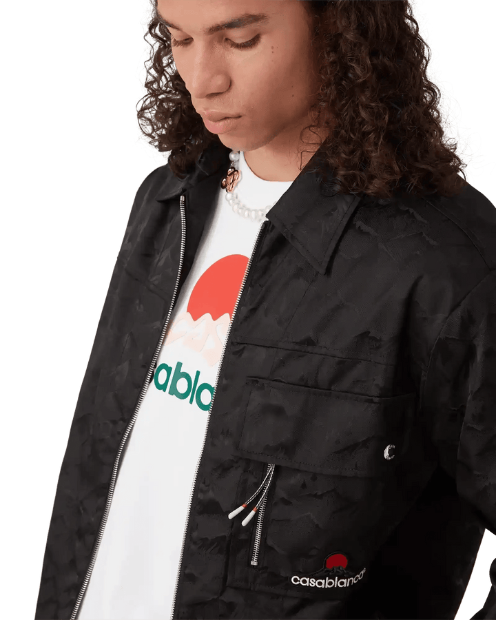 CASABLANCA - Chemise à fermeture éclair en nylon Moutain Camo - Lothaire