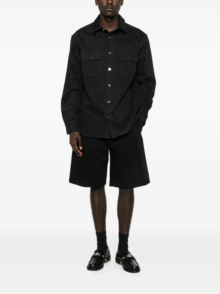 CASABLANCA - Chemise à Motif Monogrammé Noir - Lothaire
