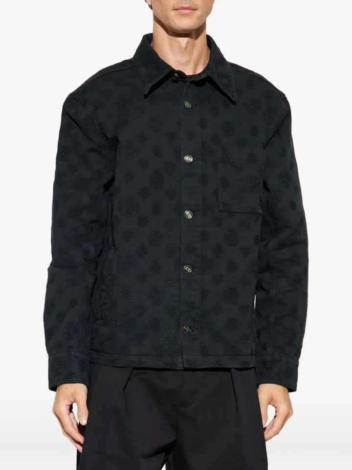CASABLANCA - Chemise embossée logo noir - Lothaire