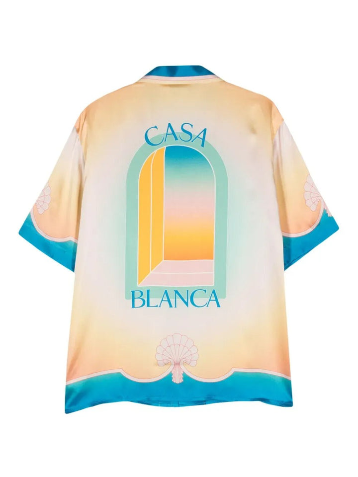 CASABLANCA - Chemise en soie l'arche colorée - Lothaire