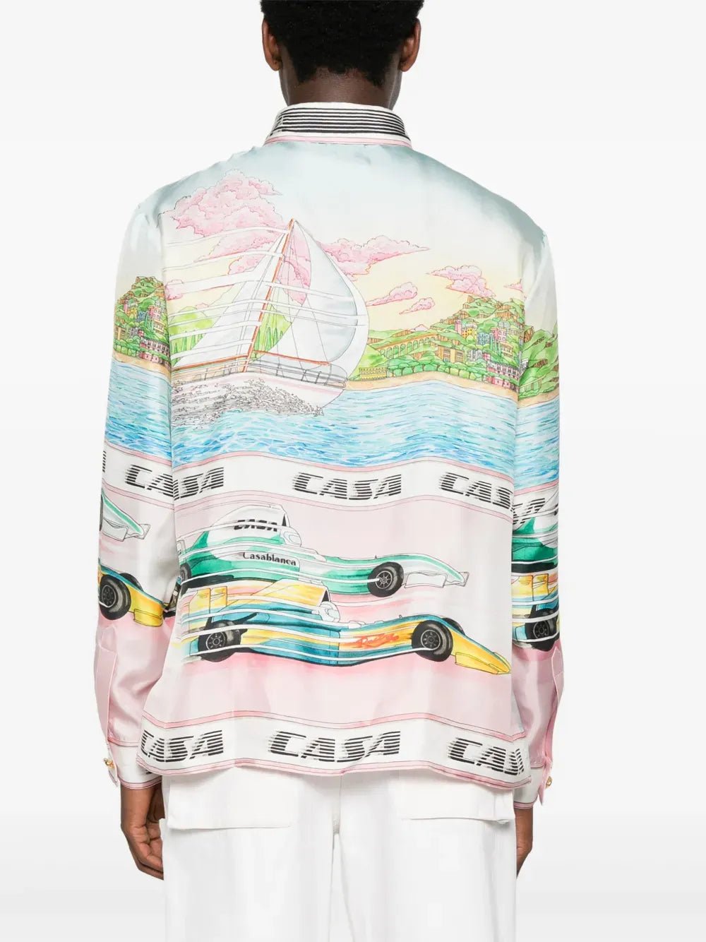 CASABLANCA - Chemise en soie the art of racing - Lothaire