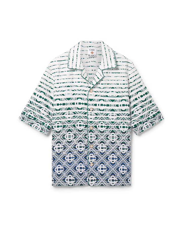CASABLANCA - CHEMISE EN TISSU ÉPONGE À MOTIF DÉGRADÉ MONOGRAMME - Lothaire