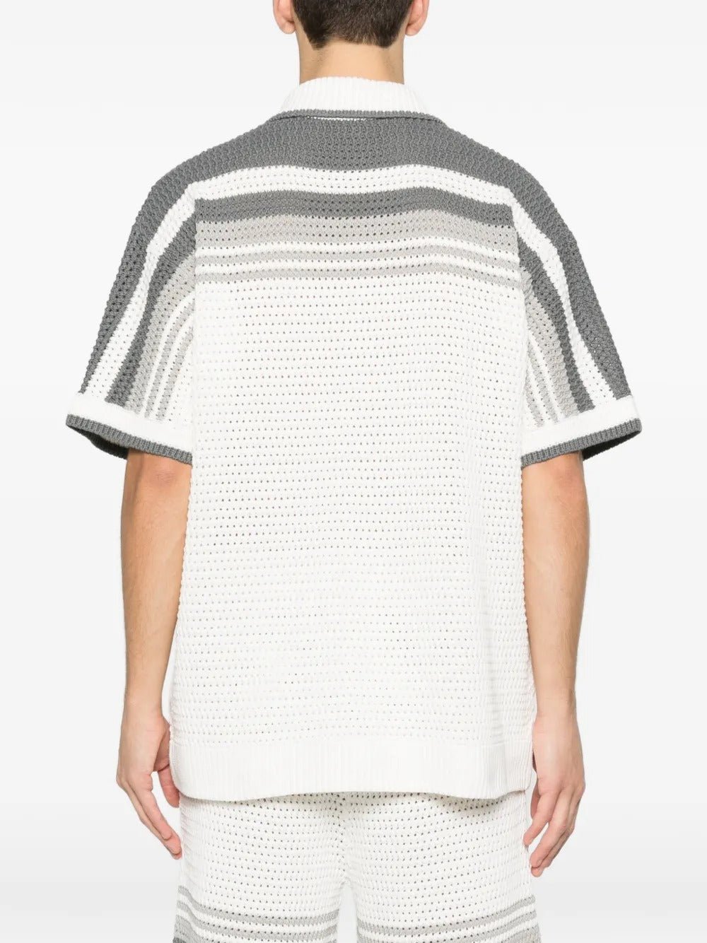 CASABLANCA - Chemises Rayée à Manches Courtes Blanche - Lothaire