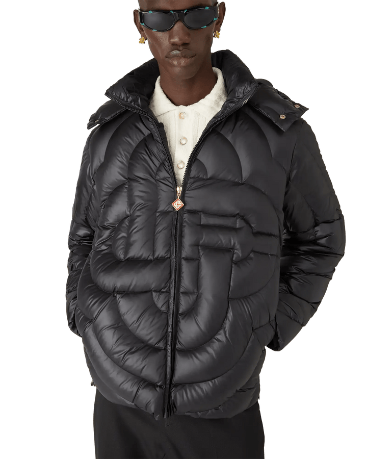 CASABLANCA - Doudoune Monogram noir - Lothaire