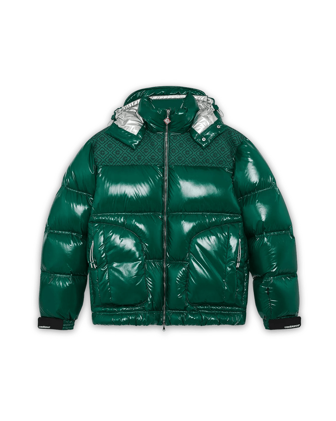 CASABLANCA - Doudoune nylon vert - Lothaire