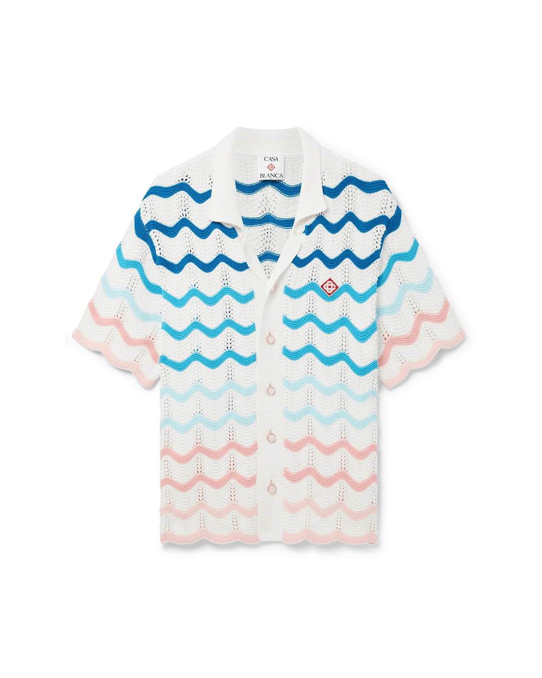 CASABLANCA - GRADIENT WAVE CROCHET SHIRT - Lothaire