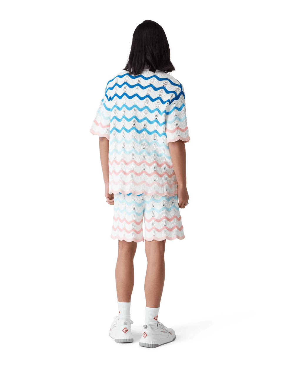 CASABLANCA - GRADIENT WAVE CROCHET SHIRT - Lothaire