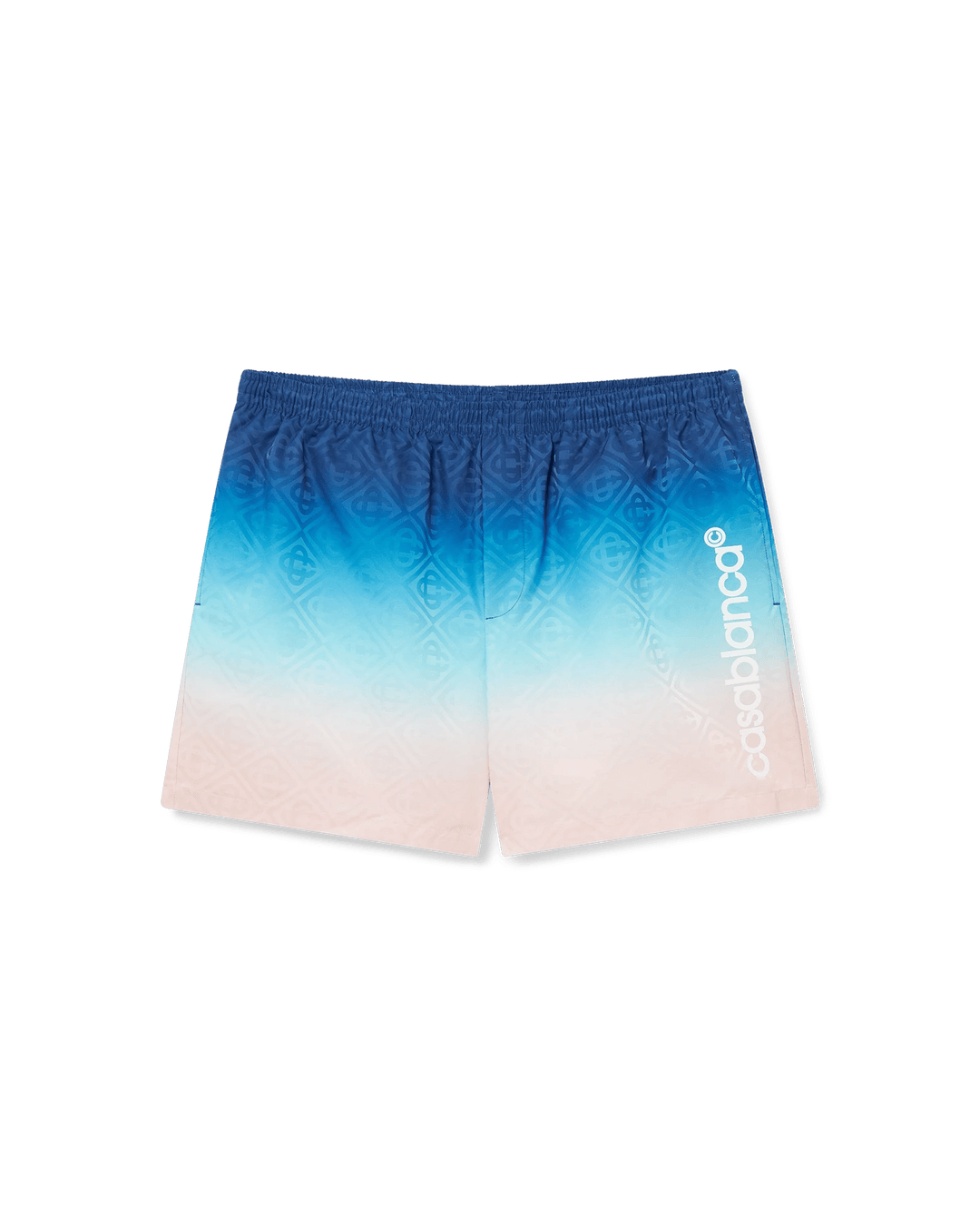 CASABLANCA - JACQUARD GRADIENT SWIM SHORTS Bleu - Lothaire