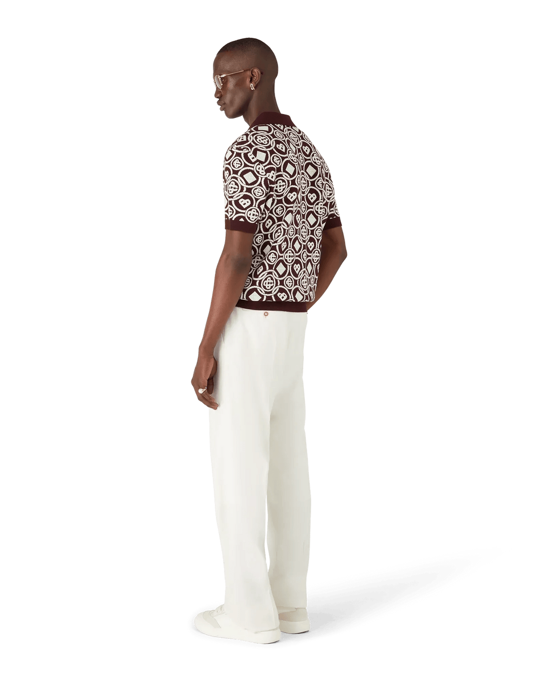CASABLANCA - Polo en maille Monogram - Lothaire