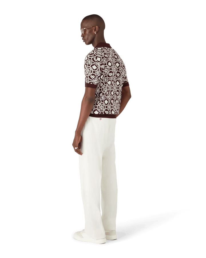 CASABLANCA - Polo en maille Monogram - Lothaire