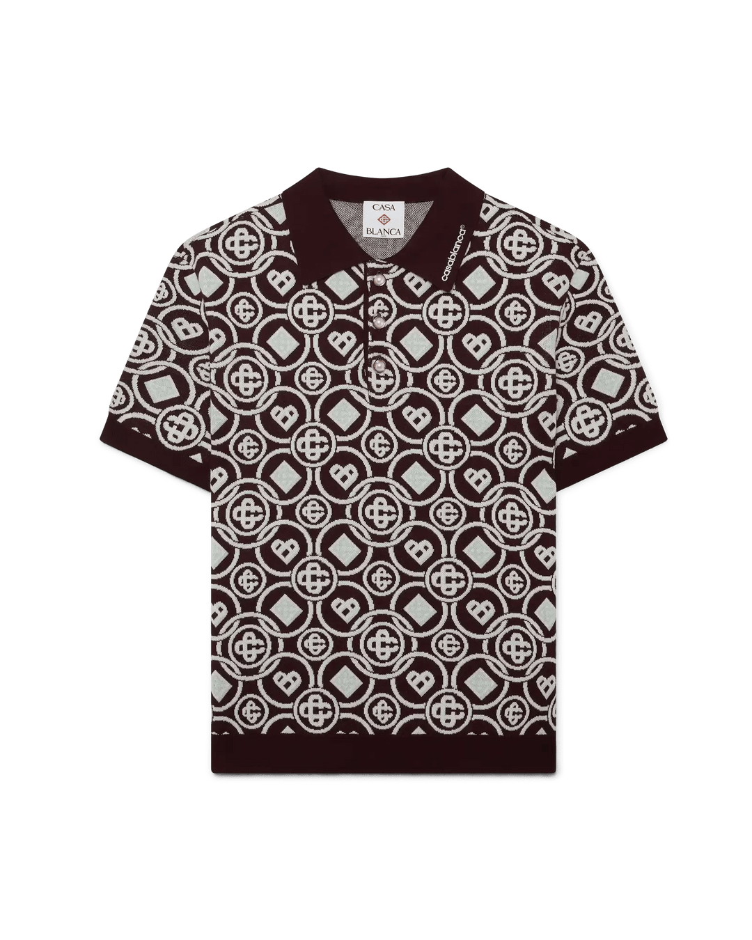 CASABLANCA - Polo en maille Monogram - Lothaire